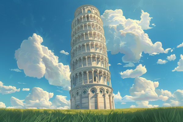 Turm von Pisa für Kinder Abdeckung