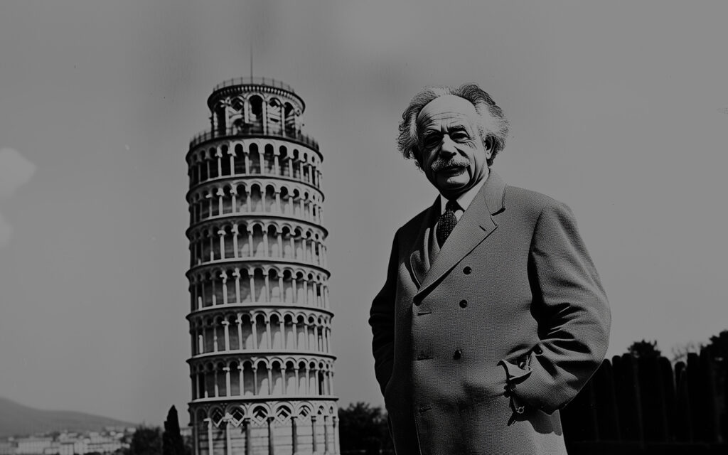 turm von pisa albert einstein